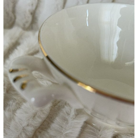 Edwin M. Knowles Vintage Sugar Bowl & Creamer Cheery Bright Daisy Like Flowers - Picture 13 of 16